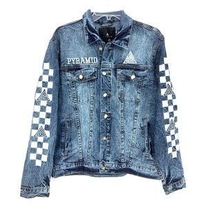 black pyramid denim jacket